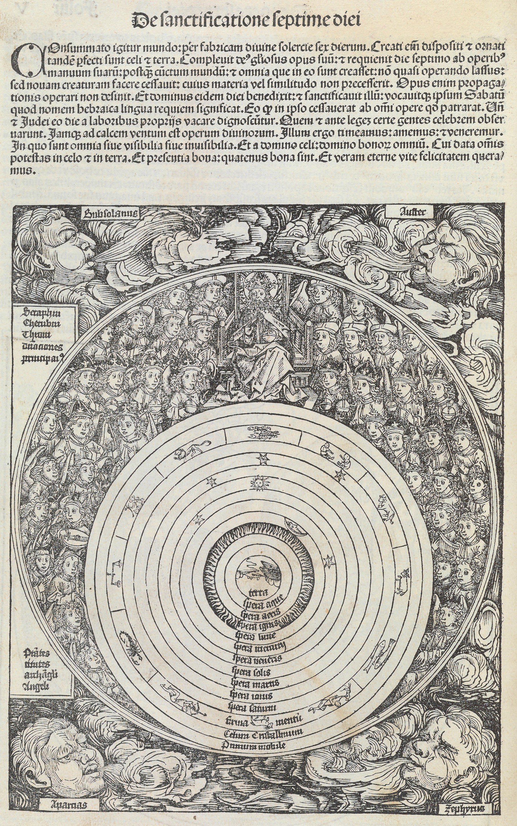 Example of a woodcut showing both type and an image on the same page.