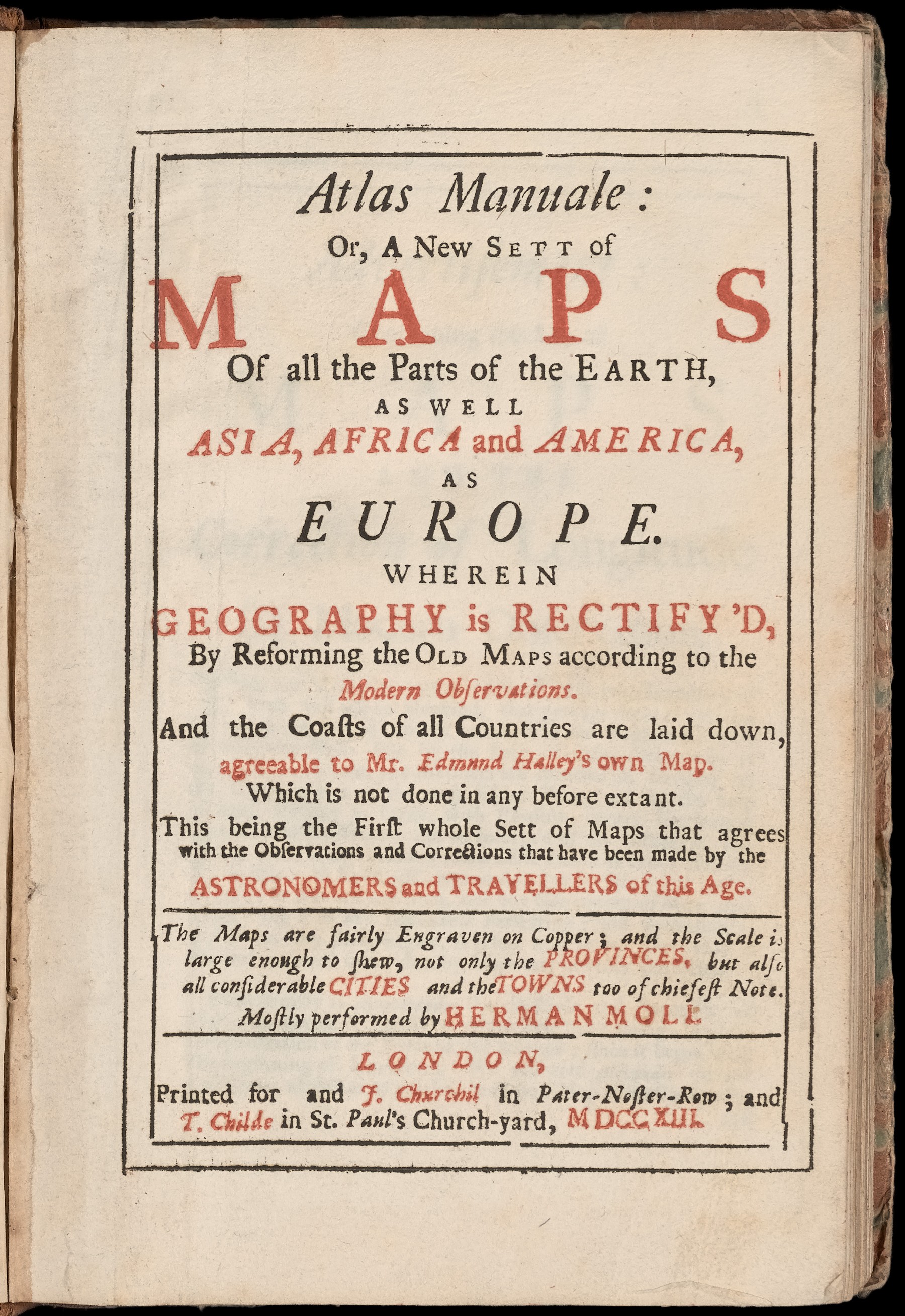 Example of a woodblock print with red ink to highlight specific words on the page.